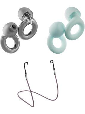 Reusable Ear Plugs for Sleep & Focus | 2-Pack Noise Reduction Earplugs | 16